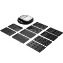 Multigrils ar 1200W keramikas pārklājuma cepšanu un piecu plākšņu komplektu Melns AD3040 Adler