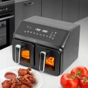 Eldom аэрофритюрница FR210 dualcrisp, 2200 W, 8 л, электронный термостат, 2 независимых ящика