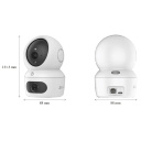 Ezviz H7C CS-H7c-44WF-W2 Siseruumide Kahe Objektiiviga 4MP 2K Nutikas Pööratav 360° Kaamera MicroSD / Öönägemine Valge
