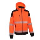 Hi-vis softshell jacket Palermo, 8000 mm, 5000 g/m&sup2;/24 h, Pesso, PALERMOOL, orange/black, L