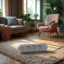 Maclean pagarinātājs MCE394 W, 110-240V AC, 50/60Hz, 2.1A, 2500W, 1.5m, 3x F, 3x USB A, balts