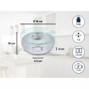 Elektroninės virtuvinės svarstyklės Roma Silver Soehnle 1065856 5kg, 19x16x3.5cm, 2xAAA