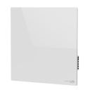 AENO Premium Eco Smart Quadro Wall Heater, 500W, 50x50 cm., Tempered glass, Infrared+convection heating type, LED display Plug type: Europe (E/F type), WHITE, Made in Poland