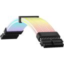 Gamemax PSU pikenduskaabel MB 24PIN-B, 10.70kg, 11.70kg, 0.06m&sup3;, must, ARGB valgus