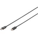 Digitus USB Type-C savienojuma kabelis AK-300138-030-S, 3m, 3A, 480Mb/s, Power Delivery atbalsts, sinhronizācija un uzlāde