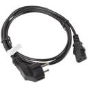 Lanberg Toitekaabel CEE 7/7 kuni IEC 320 C13 CA-C13C-10CC-0018-BK, 1.8 m, 10 A, must, Schuko, IEC C13