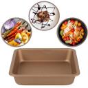 Russell Hobbs Opulence ruudukujuline k&uuml;psetusvorm RH02148GEU7, 22,5x22,5x4,5cm, 260g, s&uuml;sinikteras, kuldne