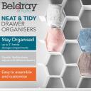 Beldray atvilktņu organizētājs LA085115EU7, 31 nodalījums, 33,5x35,5x6cm, balta krāsa