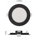 Emos LED &scaron;viestuvas NEXXO ZD1323, 7 W, 480 lm, IP40/IP20, &scaron;iltai/neutrali balta, apvalus, 30 000 valandų, 110&deg; spindulio kampas