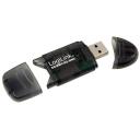 Logilink Kar&scaron;u lasītājs CR0007, 480 Mbit/s, USB 2.0, atbalsta SD, SDHC, MMC, RS-MMC, ceļojumiem piemērots dizains