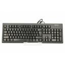 A4Tech Tastatūra KR-83 A4TKLA42925, 1.5m, 1000DPI, Membrāna, Melna, Ergonomisks dizains, Lāzeru iegravēti taustiņi