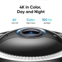 Viedā dro&scaron;ības kamera 4G LTE Cam S330 Dome 4K augsta iz&scaron;ķirtspēja ar saules paneli IP65 microSD līdz 128 GB T86P2321 Eufy