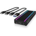 Raidsonic SDD cietā diska korpuss IB-1824ML-C31, 1 x M.2 NVMe, 1000 MBps, USB 3.2 (Gen 2), Alumīnijs