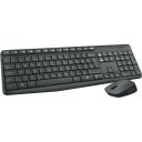 Logitech Juhtmevaba klaviatuur ja hiir MK235, 100 klahvi, 10 m juhtmevaba ulatus, 12 otseteed, hiire kaal 70.5 g, hiire aku AA