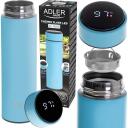 Adler Termos AD 4506bl, 473ml, 22.7cm, 6.4cm, 304 roostevaba teras, LED puutetundlik ekraan