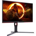 AOC monitor 25G3ZM/BK, 24.5", VA, FHD, 240 Hz, 1 ms, 1920 x 1080, 300 cd/m&sup2;, 2xHDMI, must/ punane