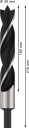 Urbjma&scaron;īnām/skrūvgriežiem PRO WOOD SPIRĀLURBIS BOSCH 2608597206