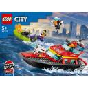Lego Klocki City 60373 Ugunsdzēsēju-glābēju kuģis 60373, 144 gab., plastmasa, 5 gadiem