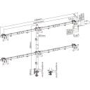 Sbox Monitori kinnitamine LCD-352/6-2, 17-32", 7kg, VESA 100x100, 4 painutust, 180&deg; p&ouml;&ouml;ramine, 15&deg; kallutus