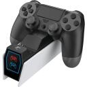 White Shark RINGSIDE uzlādes stacija, RINGSIDE, 2, USB C, 0,8m, izturīga plastmasa, balta un melna