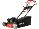 Benzininė savaeigė vejapjovė, net 56 cm pločio, 224cc variklis, 4,5 kW; 4 in 1 funkcijos, 8 padėtys YT-85537, YATO