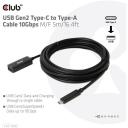 Club3D kaabel CAC-1536 USB-C kuni USB 5m 10Gbps M/F, andmete ja energia edastus