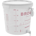 Fermentacijos kibiras 30 L su spauda ir čiaupu BROWIN 340434, polipropilenas, BPA be