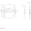 Neomounts настенный крепеж WL30S-950BL19 максимальная нагрузка 160 кг, размер экрана 55-115", VESA 100x100-1500x900 мм