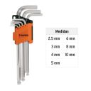 &Scaron;e&scaron;iakampis L formos rinkinys 7vnt. 15548 ALLX-7M Truper