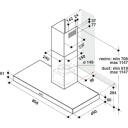 Whirlpool Gaubtas AKR559/3IX, 90cm, 3 greičiai, 430m3/h, LED ap&scaron;vietimas, metaliniai filtrai