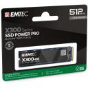 Emtec SSD M2 NVME X300 512GB Power Pro ECSSD512GX300, 512 GB, iki 3000 MB/s, iki 2500 MB/s, NVMe PCIe Gen 3.0 x4, M.2 2280
