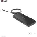 Club3D dokstacija CSV-1581, Thunderbolt 4, 3x Thunderbolt 4, 3x USB 2.0, 1x RJ-45, 140 W, 1000 Mbit/s, melna