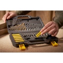 100 daļu urbšanas un skrūvēšanas komplekts, STANLEY, STA88548-XJ, dažādi piederumi un izturīgs korpuss