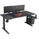 Genesis Moduļu spēļu galds NDS-2250, 160cm, 70-90cm, MDF, melns, RGB apgaismojums, kausa turētājs, austiņu turētājs
