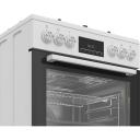 Beko Krosnis FBM62330GWDTN, 60cm, 72L, dujinė viryklė, elektrinė orkaitė, LED ekranas, kepimas