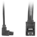Lanberg SATA III kaabel CA-SASA-13CU-0050-BK, 50cm, 6Gb/s, 26AWG, vask, nurkliides, metallklambrid