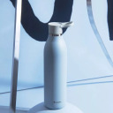 Thermobottle CityLoop Thermavac eCycle Water Bottle 0.6L, recycled stainless. Steel / light blue 2710870006 ALADDIN