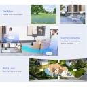 Ezviz H9C CS-H9c-5MP-5MP Divu Objektīvu Ārējā IP65 5MP 3K Viedā Pan & Tilt 360 Kamera MicroSD / Nakts Redzamība Balta