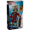 Lego LEGO MARVEL 76341 Ravager Jumpsuit Groot, 604 elementu, 250mm, 350mm, 190mm, 70mm, 10+ gadiem