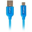 Lanberg USB Micro kuni USB-A 2.0 kaabel CA-USBM-20CU-0018-BL, 1.8 m, Sinine, QC 3.0