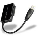 Axagon USB 3.0 - SATA 6G adapteris ADSA-FP3, 22 cm kabelis, strāvas adapteris