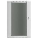 Lanberg Seinale paigaldatav rack WF01-6622-10S, 600mm, 600mm, 22U, 60kg, IP20, klaasuks, 2 ventilaatoriavahet, 4 vertikaalset riba