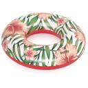 Bestway Надувное кольцо Tropical Palms 8982183, &Oslash; 119 см, &Oslash; 106 x 27 см, ПВХ, предохранительный клапан, заплатка для ремонта