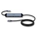 Lindy dokas stotis 43326, 1 HDMI, 1 USB-C, 2 USB 3.2, 1 SD, 1 microSD, 4K palaikymas, 1.4m maitinimo laidas