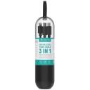 Devia USB laidas 102010334151, 1,2m, 2A, Lightning, Type-C, MicroUSB, nailonas, aliuminis, greitas įkrovimas