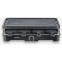 Severin Raclette grill 9670, 1400W, must, mitte kleepuv pind, LED indikaatorid, 8 pannid