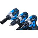Geko triecienurbjma&scaron;īna G80669, 350 Nm, 21V, 2x3.0Ah, bez oglī&scaron;u motors, 1/2" čaks, līdz 3800 apgr./min, 14-22 mm uzgaļi, lādētājs