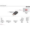 Digitus HDMI EDID emulaator, DA-70466, HDMI v&auml;ljund, HDMI sisend, toetab UHD 4K2K 60Hz
