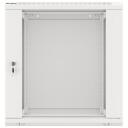 Lanberg Seinale kinnitatav rack WF01-6612-10S, 600x600mm, 12U, max. 60kg, IP20, klaasuks, 4 vertikaalset riba