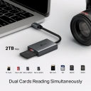 USB 3.0 Type-C SD ir microSD 3.0 kortelių skaitytuvas, TP-Link, UA430C, 1*USB 3.0 Type-C, 5Gbps, 2